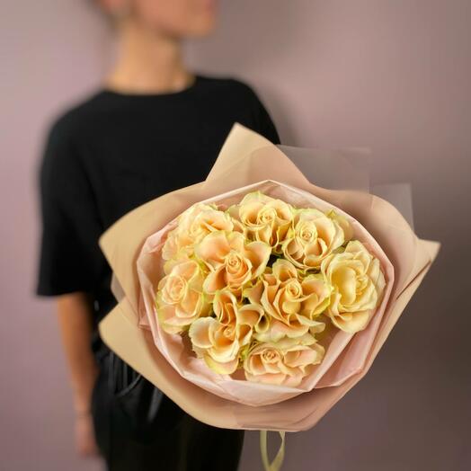 Нежный букет из французских роз. Букет 42 Scandi Flora