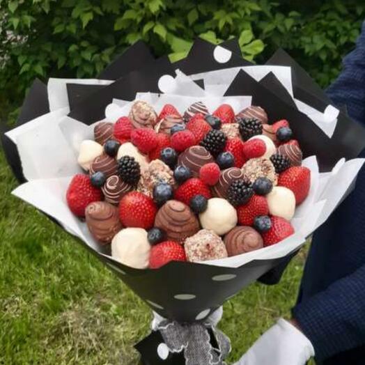 Fresa en chocolate Bouquet Cheesecake