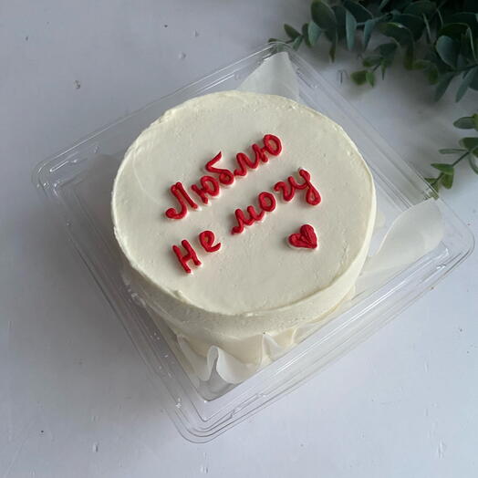 Бенто торт «люблю не могу»