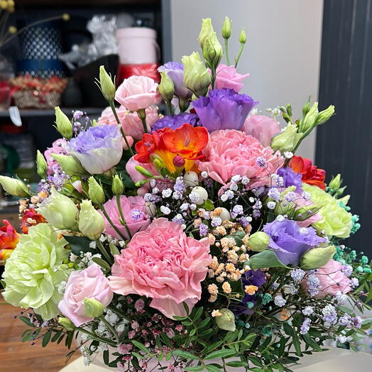 Box mix kwiatow kolorowy