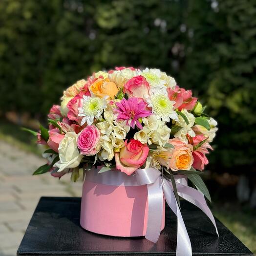 Цветы в коробке