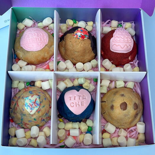 Happy birthday - stuffed cookie box