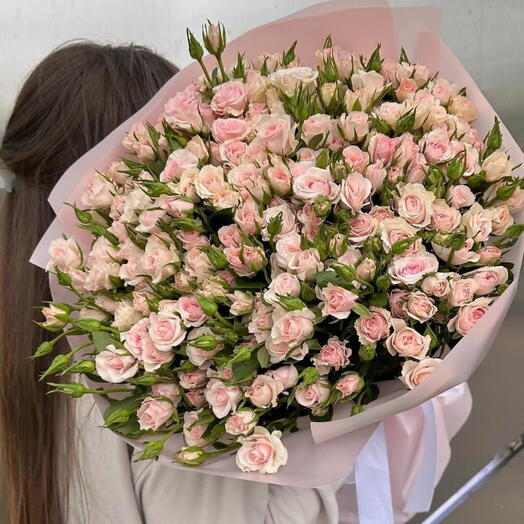 Розовые кустовые