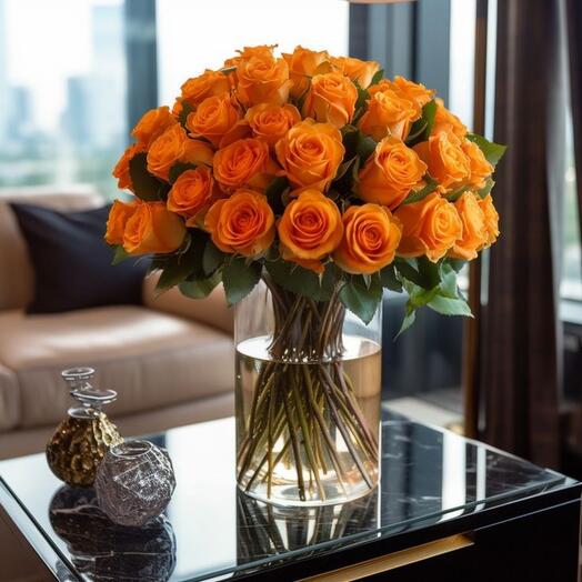 Orange Confidential Roses