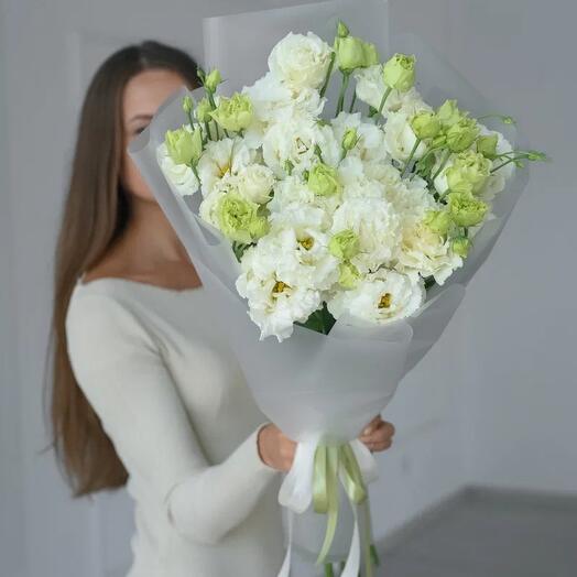 Эустома белая 9 шт