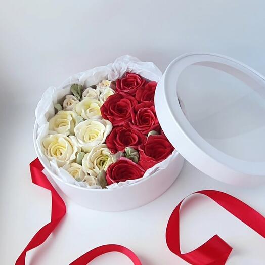 Зефирные розы 2 вкуса в подарок