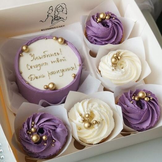 Сладкий набор бенто +5  капкейки