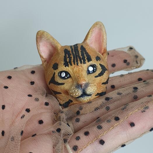 Брошь / Значок Кошка
