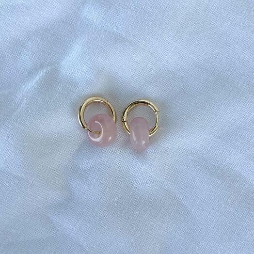 Серьги с кварцем