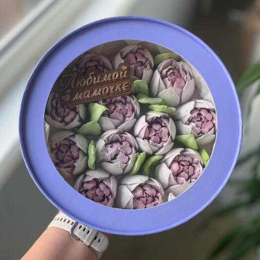 Зефир с шоколадной открыткой