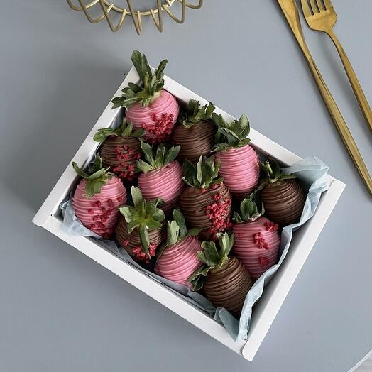 Набор 12🍓 «Розовый/молочный»