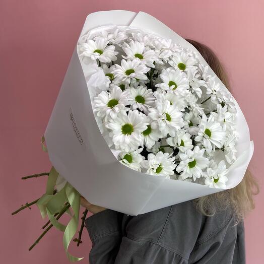 Букет из 7 кустовых хризантем