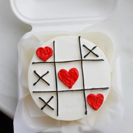 Бенто торт крестики /сердечки на 14 февраля парню девушке мужу жене