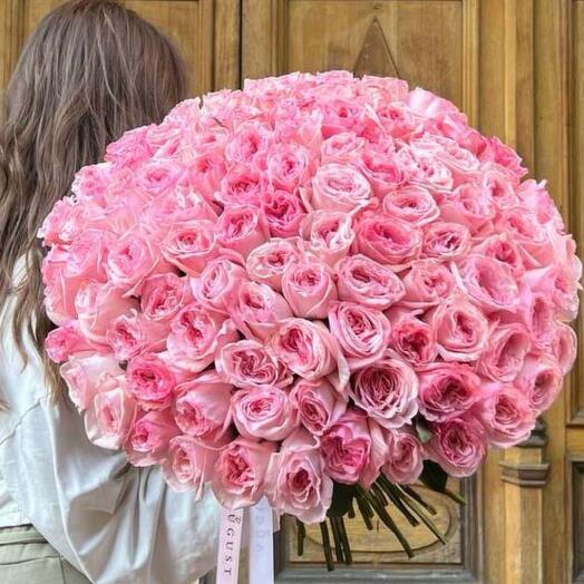 ЭКСКЛЮЗИВ 101 пионовидная Роза Пинк охара