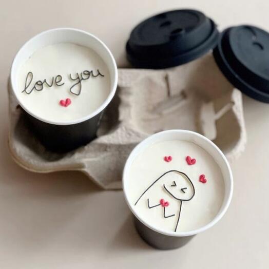 Торт в стакане love you cake to go