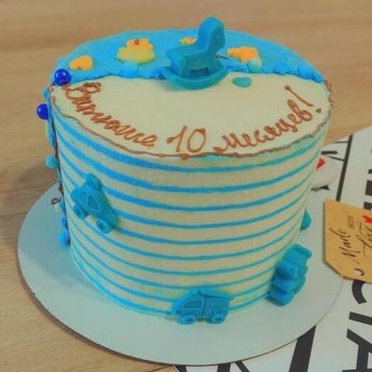 Торт-мороженое 🎁 детский ( с Вашей надписью или топпером по желанию)