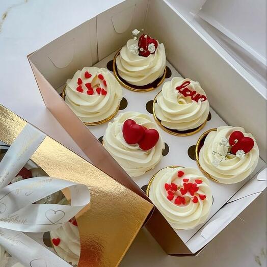 Капкейки 6шт. Valentin
