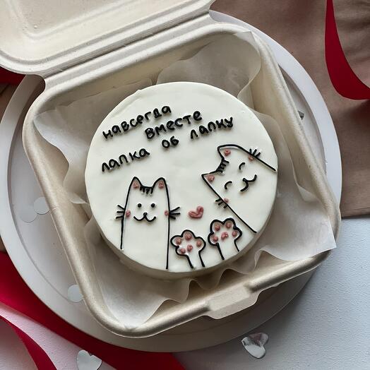 bento cake with cats