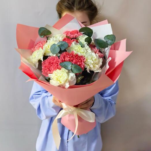 Букет из диантусов 🎀нежная любовь