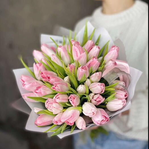 Bouquet of Pink Tulips