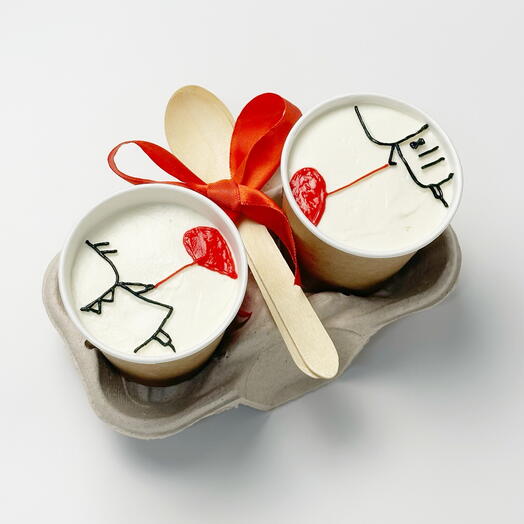 Cake to go стаканчики на 23 февраля торт в стакане