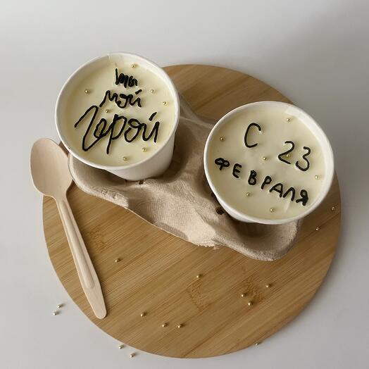Cake to go/ торт в стакане „ 23 февраля