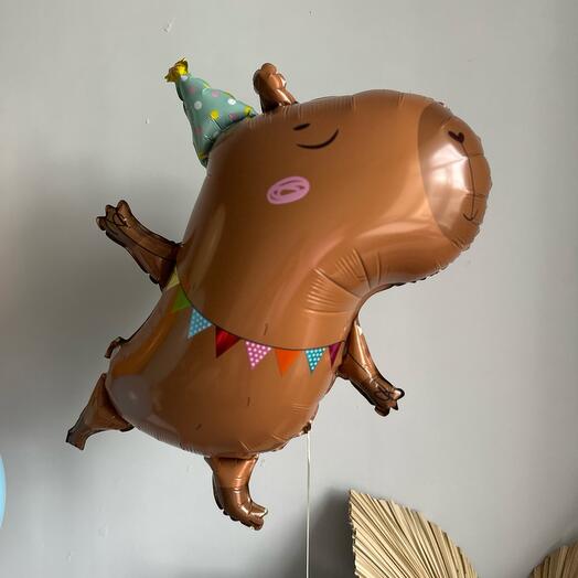 Capybara ball in a cap