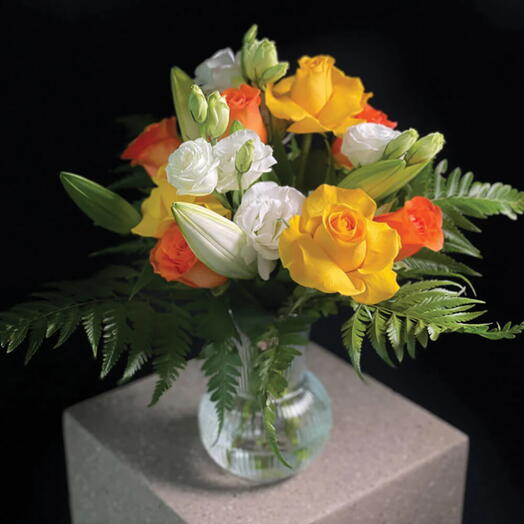 Hannah Arrangement in a Clear Vase