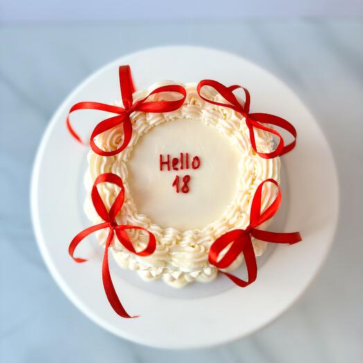 Бенто в стиле Ламбет с бантиками Hello 18