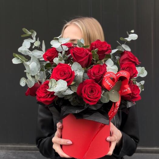 WOW️ Бокс с розами «I love you»