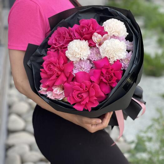 Pink end black