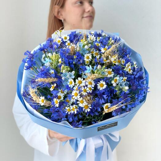 Васильки с колосками 💙