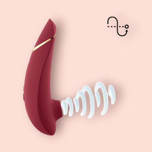 Womanizer Premium 2, бесконтактный стимулятор клитора, красный
