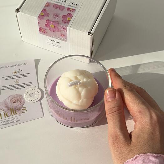 Свеча пион бутон (цвет 2)