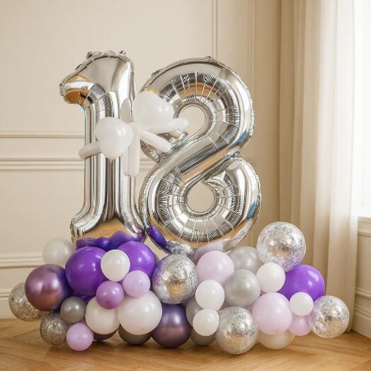 Balloons with helium "Purple charm"