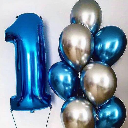Фонтан из 7 Шаров и цифры