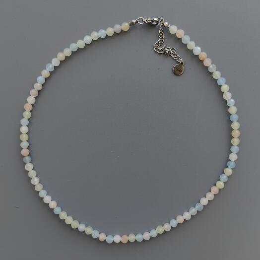 Колье из берилла(морганит)