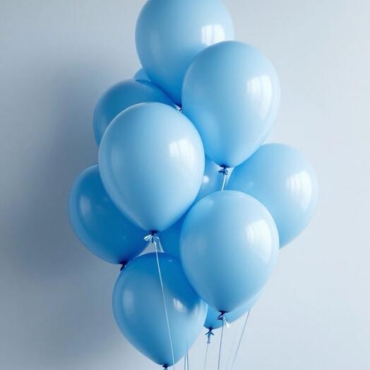 15 голубых шаров