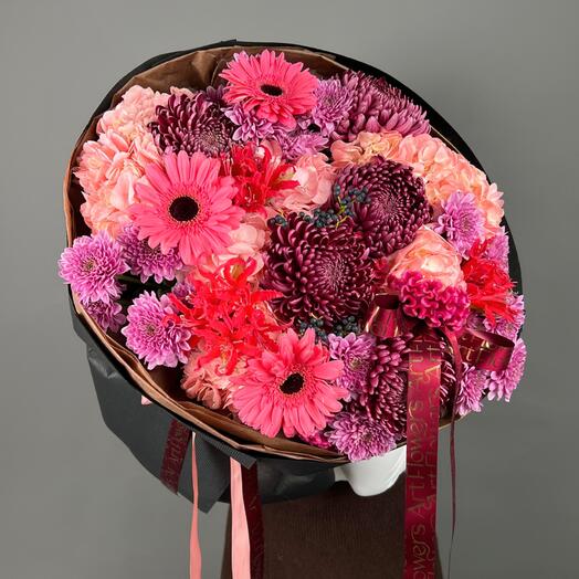 Цветы Букет Art Flowers Малиновое небо