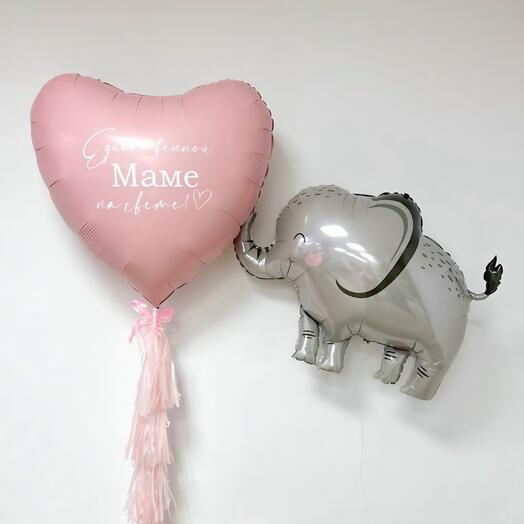 Большое сердце и слонёнок для мамы