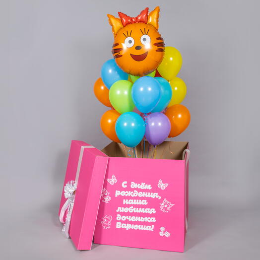 Коробка-сюрприз «Карамелька» с персонажем мультфильма «Три Кота»