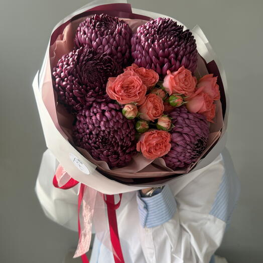 Яркий букет для Мамы💜