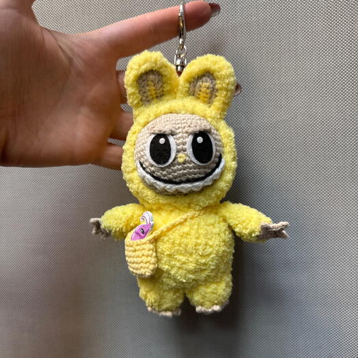 Брелок игрушка ручной работы с креветкой