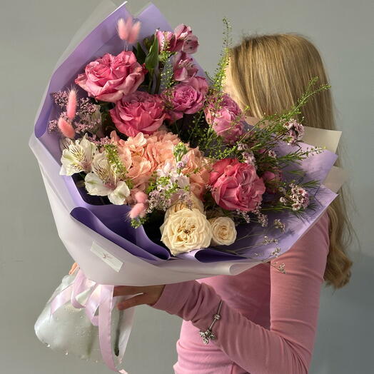 Букет с гортензией 10