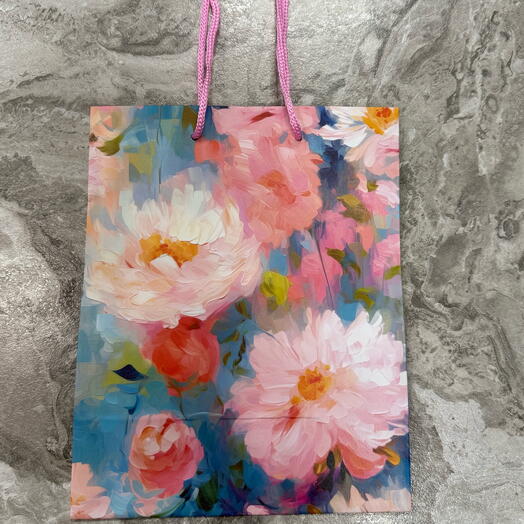 Пакет подарочный - акварель -18/22