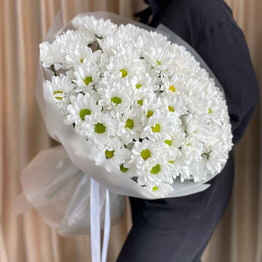 Букет кустовая хризантема ромашка