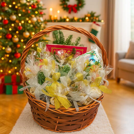 Корзина подарочная Новый год