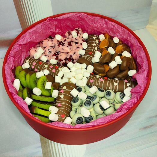 Фрукты в шоколаде, набор "Фруктовое настроение" в бельгийском шоколаде