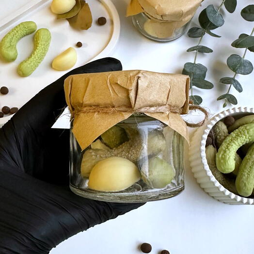Шоколадные «маринованные» огурцы, подарок для мужчины, подарок с юмором