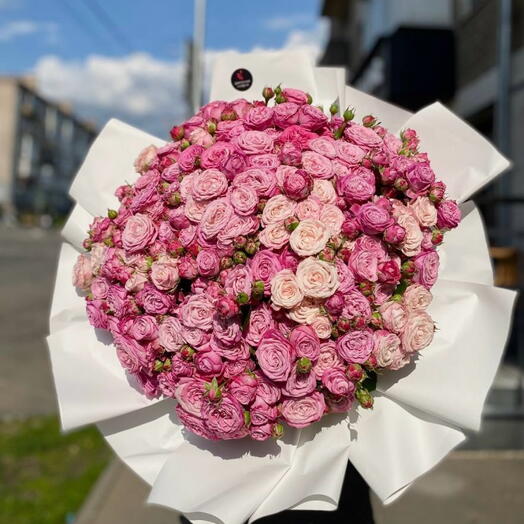 51 пионовидная кустовая роза